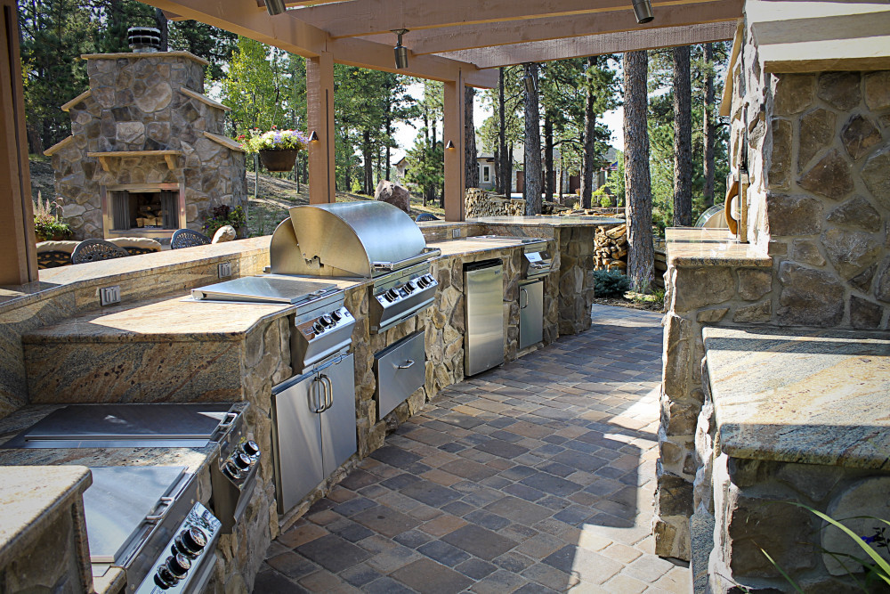 Built In Outdoor Kitchen
 Outdoor Kitchen Contractors Colorado Springs Built In BBQ