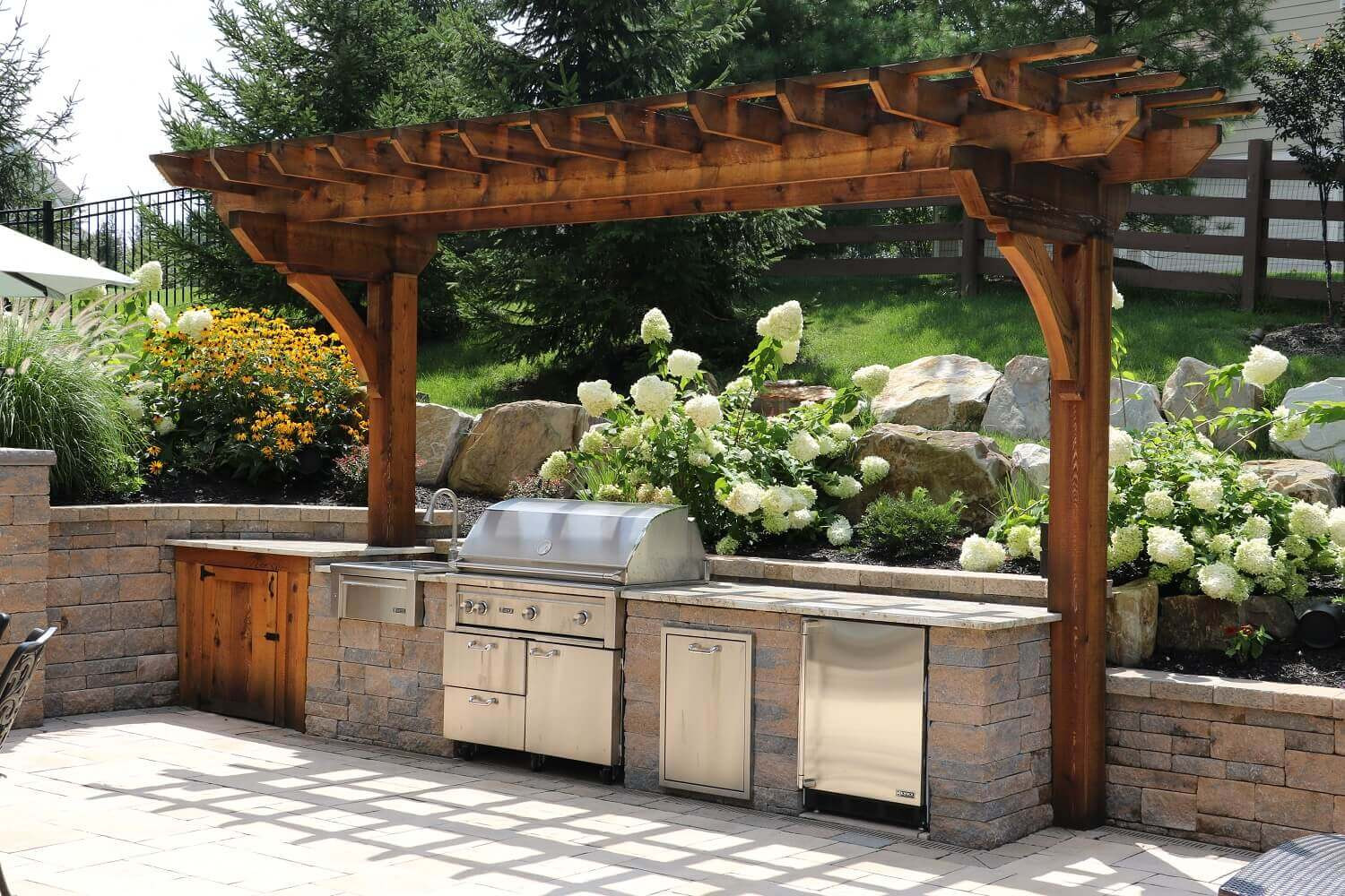 Built In Outdoor Kitchen
 Custom Built Outdoor Kitchens Grills Burkholder Landscape