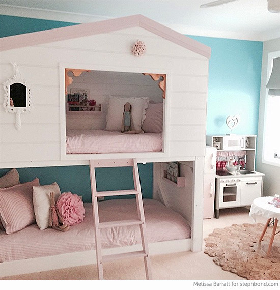Bunk Bed Girl Bedroom Ideas
 Bondville Amazing loft bunk bed room for three girls