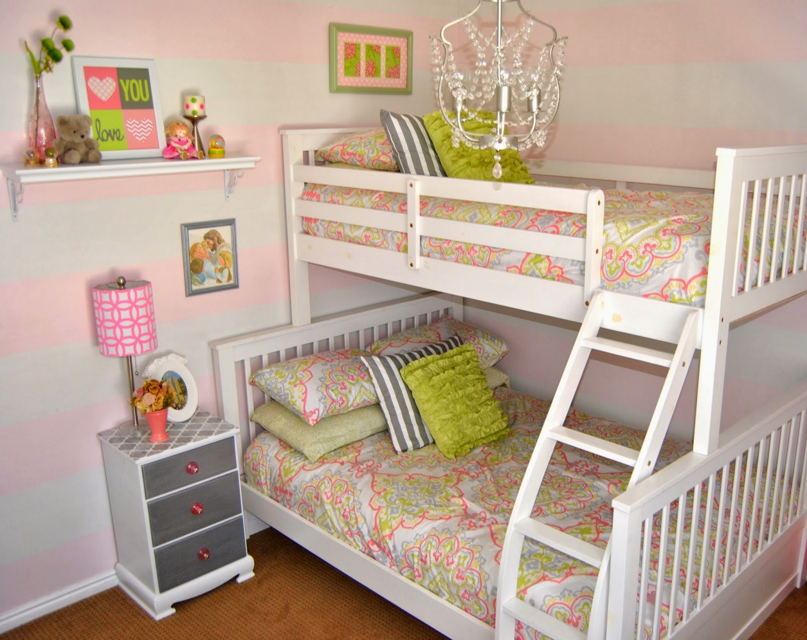 Bunk Bed Girl Bedroom Ideas
 Studio 7 Interior Design Room Reveal Little Girl s Bedroom