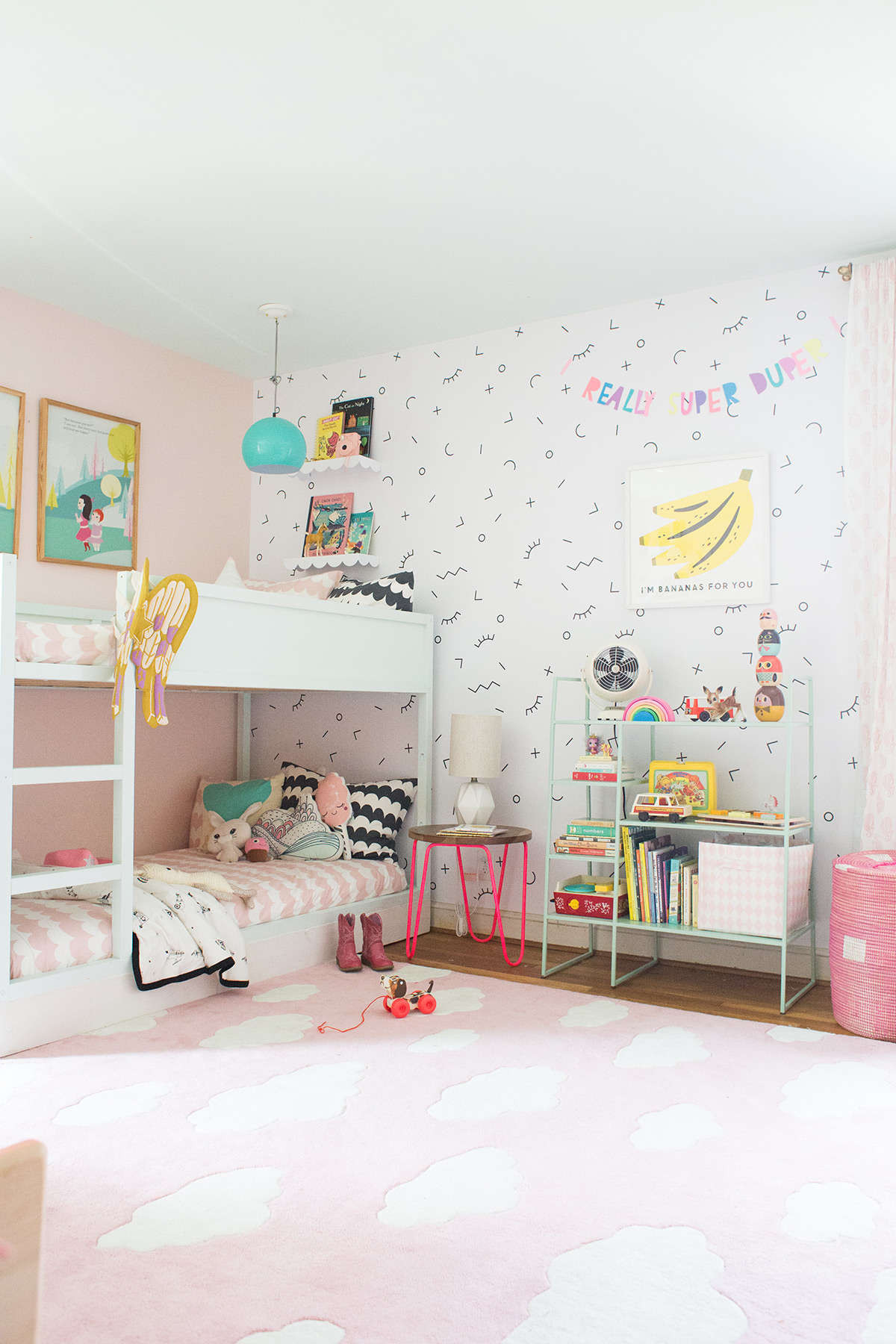 Bunk Bed Girl Bedroom Ideas
 a shared bedroom with bunk beds Lay Baby Lay Lay Baby Lay
