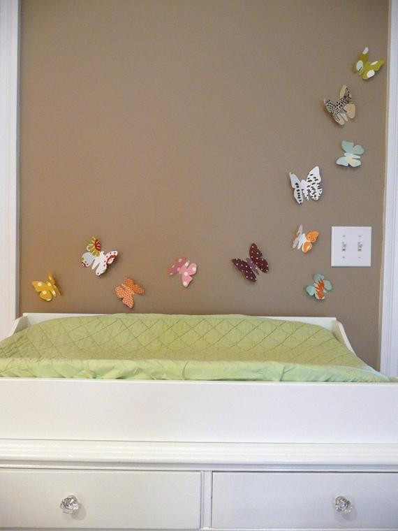 Butterfly Baby Room Wall Decor
 Butterfly Wall Art modern nursery decor kids by