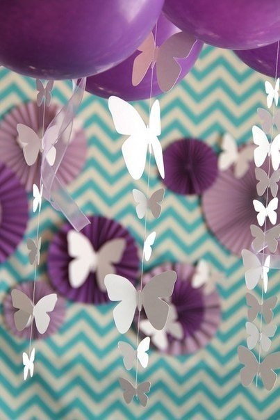 Butterfly Party Decorations DIY
 DIY Beautiful Butterfly Decoration from Templates