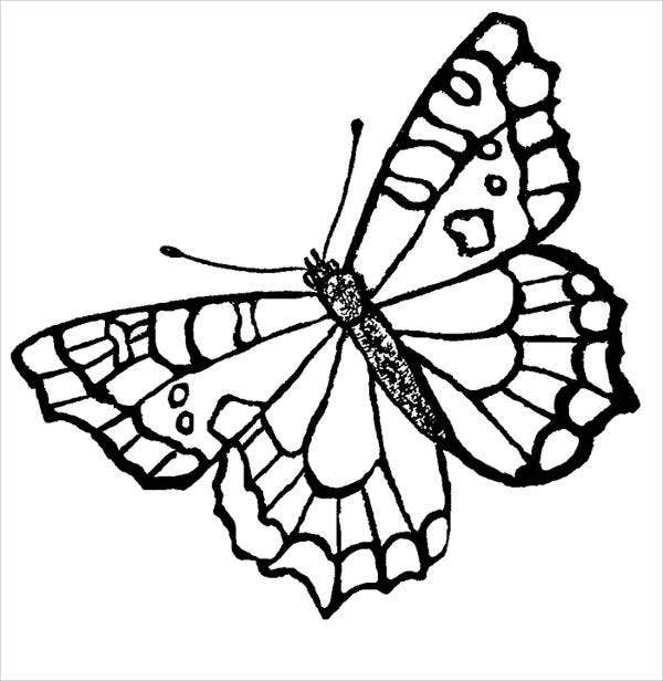 Butterfly Printable Coloring Pages
 10 Butterfly Coloring Pages