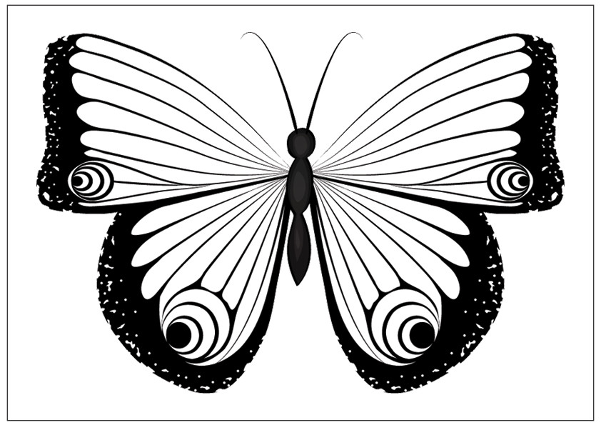 Butterfly Printable Coloring Pages
 Printable Fun Butterfly Coloring Pages for Kids Art Hearty