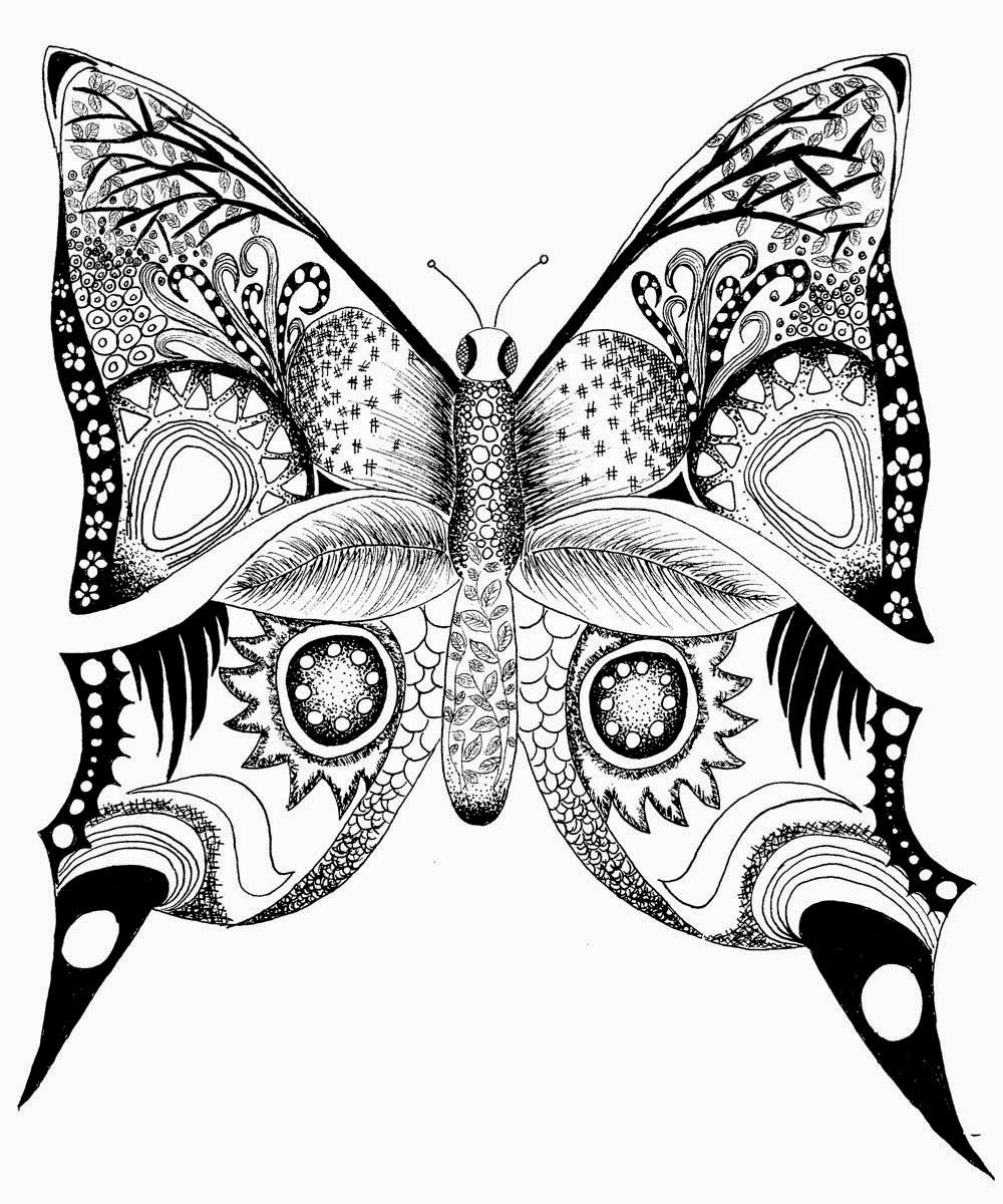 Butterfly Printable Coloring Pages
 Coloring Pages Butterfly Free Printable Coloring Pages