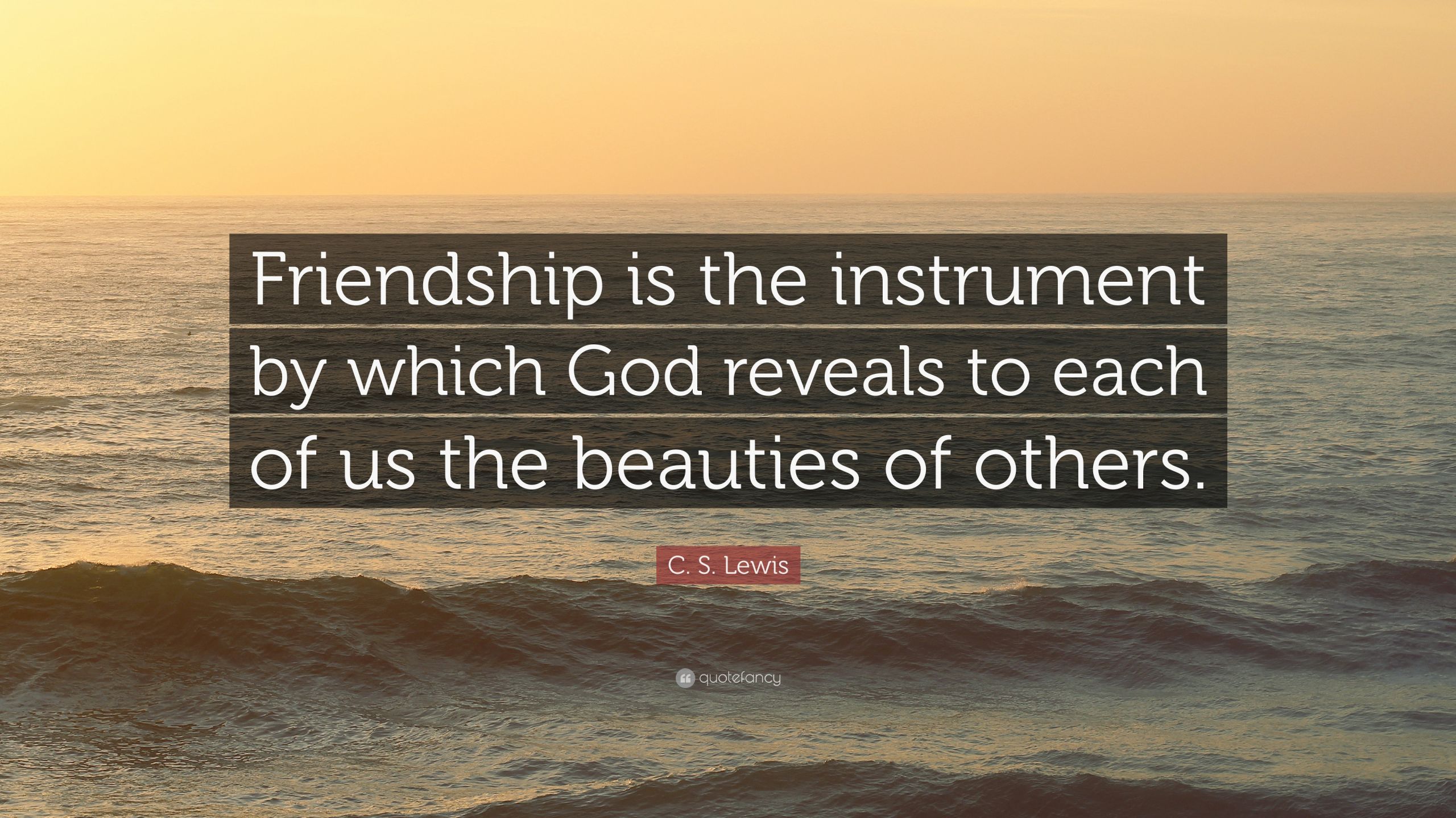 C.S.Lewis Quotes On Friendship
 C S Lewis Quote “Friendship is the instrument by which