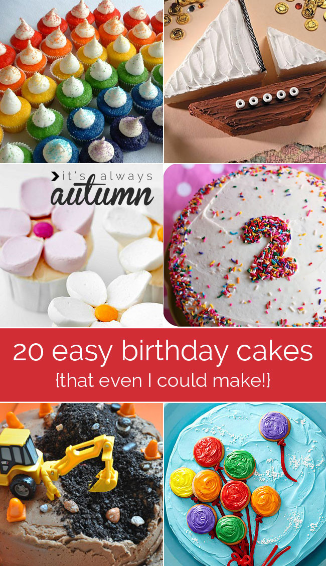 Cake Decorating Ideas For Kids
 20 easy to decorate birthday cakes that even I can t mess