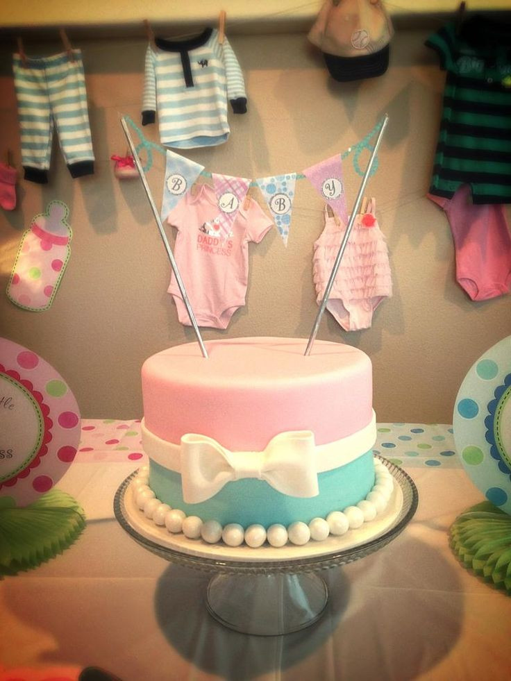 Cake Ideas For Gender Reveal Party
 Our Gender Reveal Party Cake