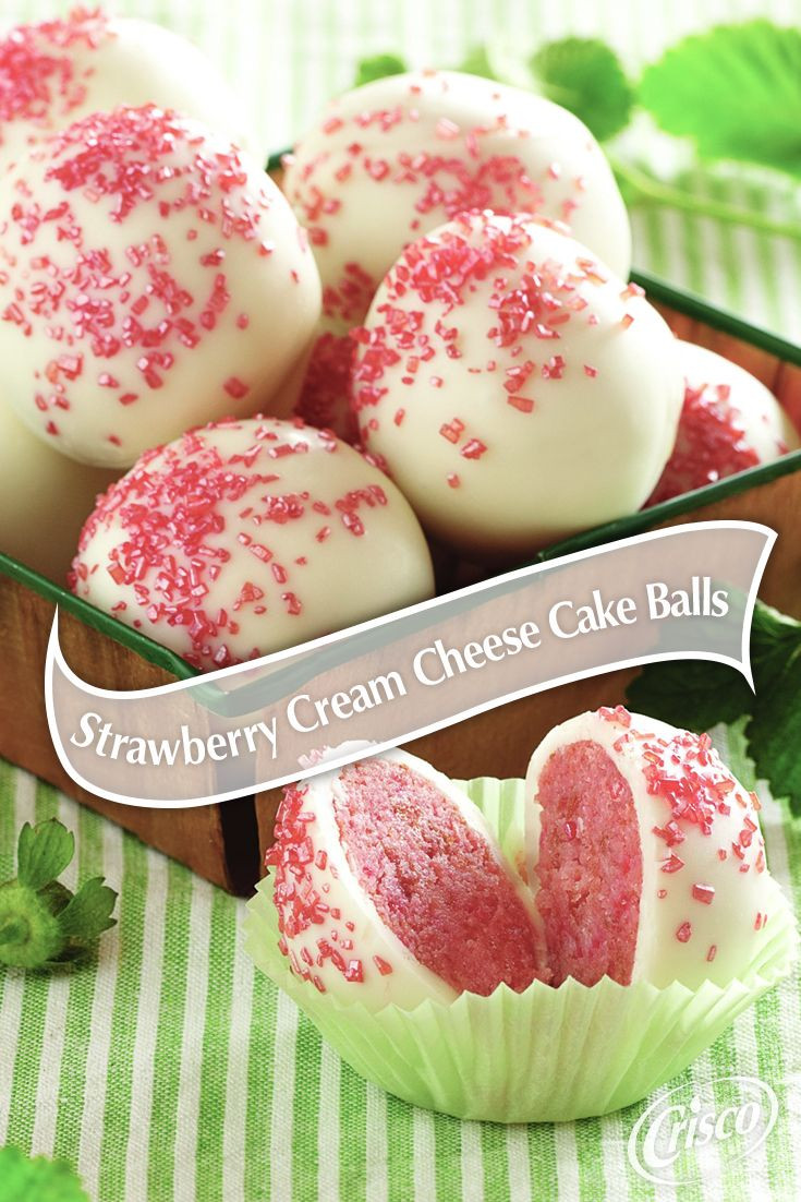 Cake Pops With Cream Cheese
 Strawberry Cream Cheese Cake Balls Recipe