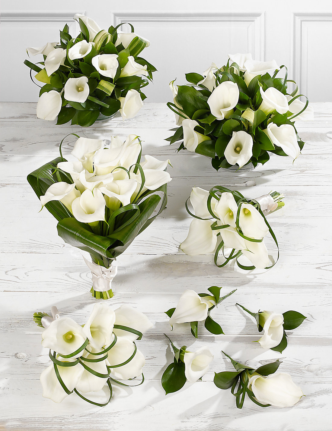 Calla Lily Wedding Flowers
 White Calla Lily Wedding Bouquets Showing Simple and