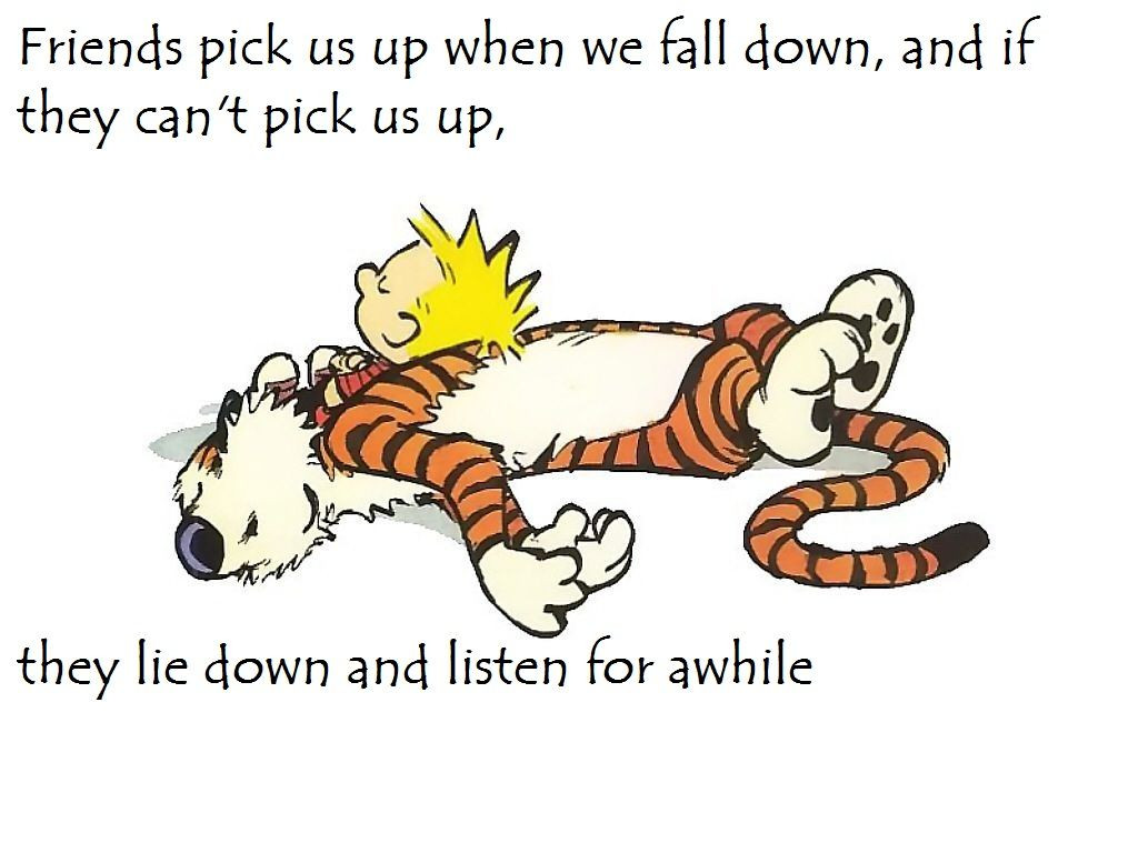 Calvin And Hobbes Friendship Quotes
 Yet another good one by C&H actually one of the really