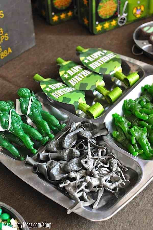 Camo Birthday Decorations
 Army Camouflage Themed Birthday Party Planning Ideas via