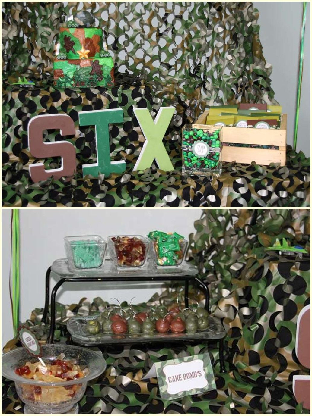 Camo Birthday Decorations
 Camouflage Party Ideas