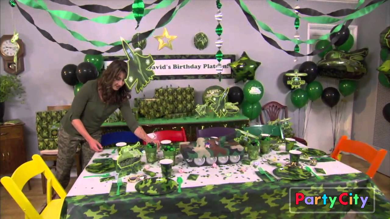 Camo Birthday Decorations
 Camo Party Ideas