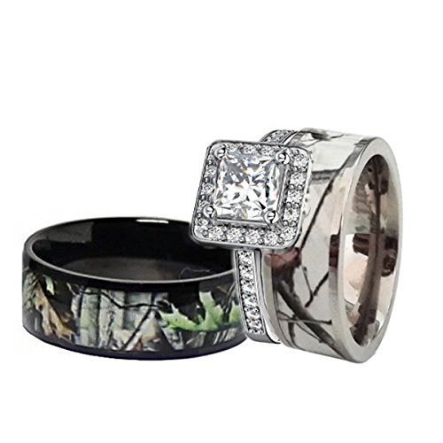 Camo Diamond Engagement Rings For Her
 Top 10 Engagement Ring Sets For Women Camo of 2020
