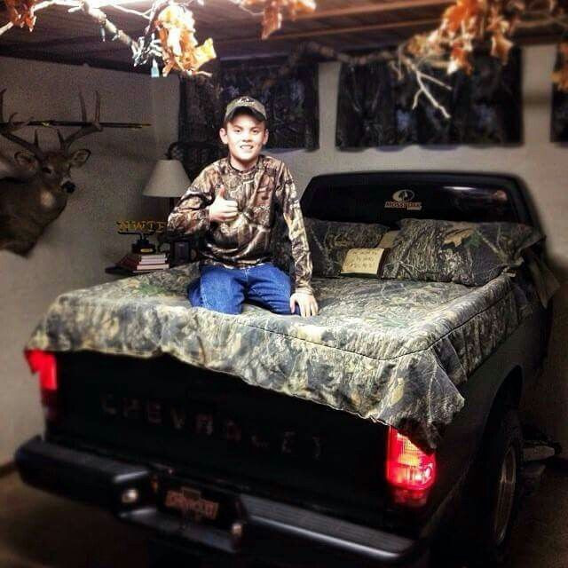 Camo Kids Room
 My Boys Would LOVE A Camo Truck Bed
