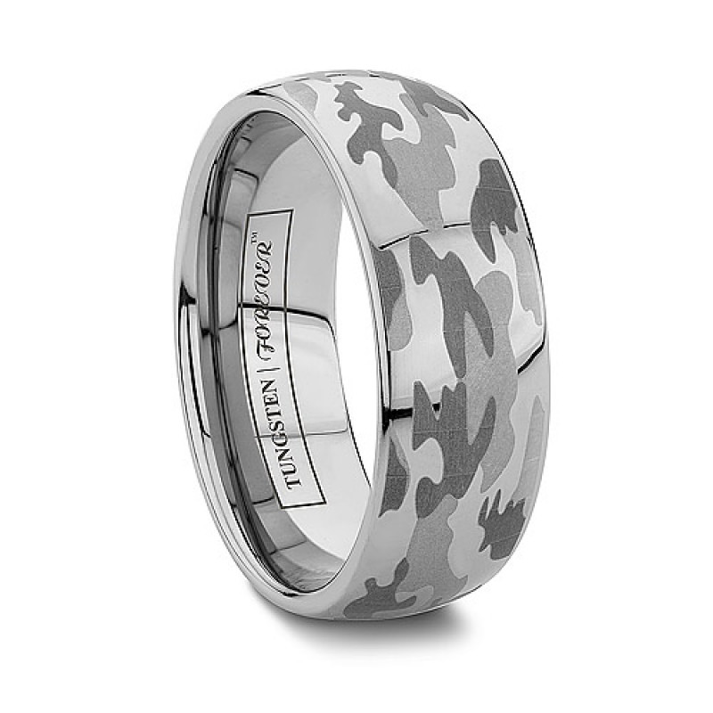 Camo Wedding Bands
 6mm or 8mm Camo Wedding Bands Tungsten Rings Engraved