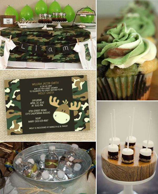 Camouflage Baby Shower Decorating Ideas
 camo baby shower ideas baby shower ideas