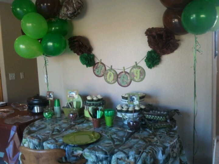 Camouflage Baby Shower Decorating Ideas
 11 best Hunting Theme Baby Shower images on Pinterest