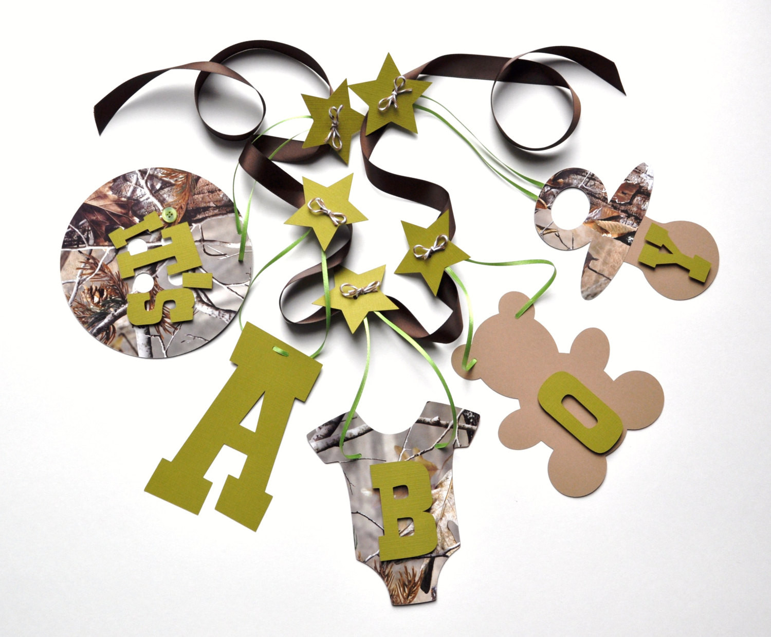 Camouflage Baby Shower Decorating Ideas
 Realtree Camo baby shower decorations It s a boy banner by