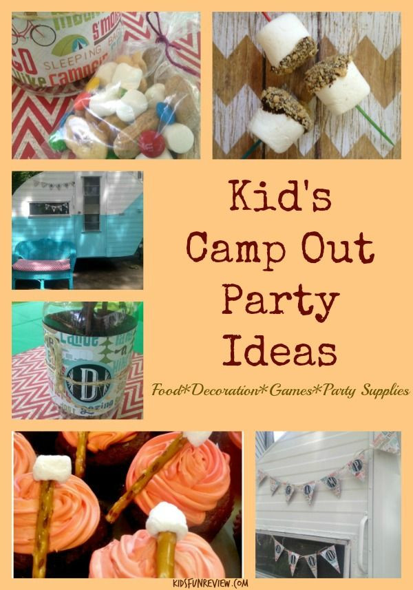 Camping Birthday Party Games
 Fun DIY kids camp out party ideas food games decoration