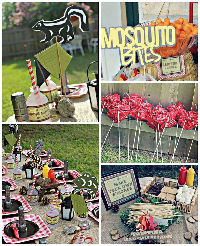Camping Birthday Party Games
 Kara s Party Ideas Camping Themed Birthday Party