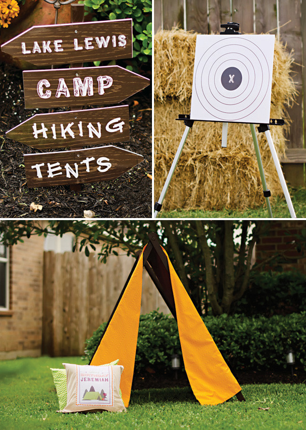 Camping Birthday Party Games
 "Happy Trails" Rustic Campfire Birthday Party Hostess