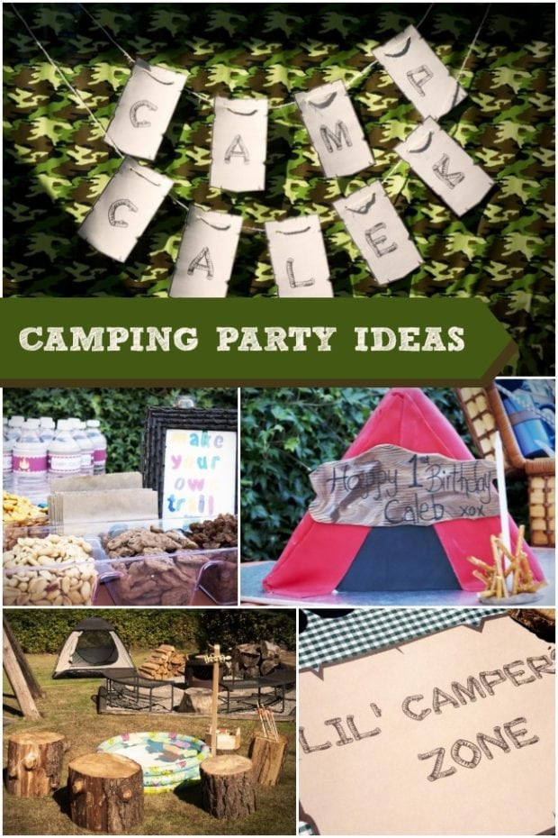 Camping Birthday Party Games
 Camping Themed First Birthday Party