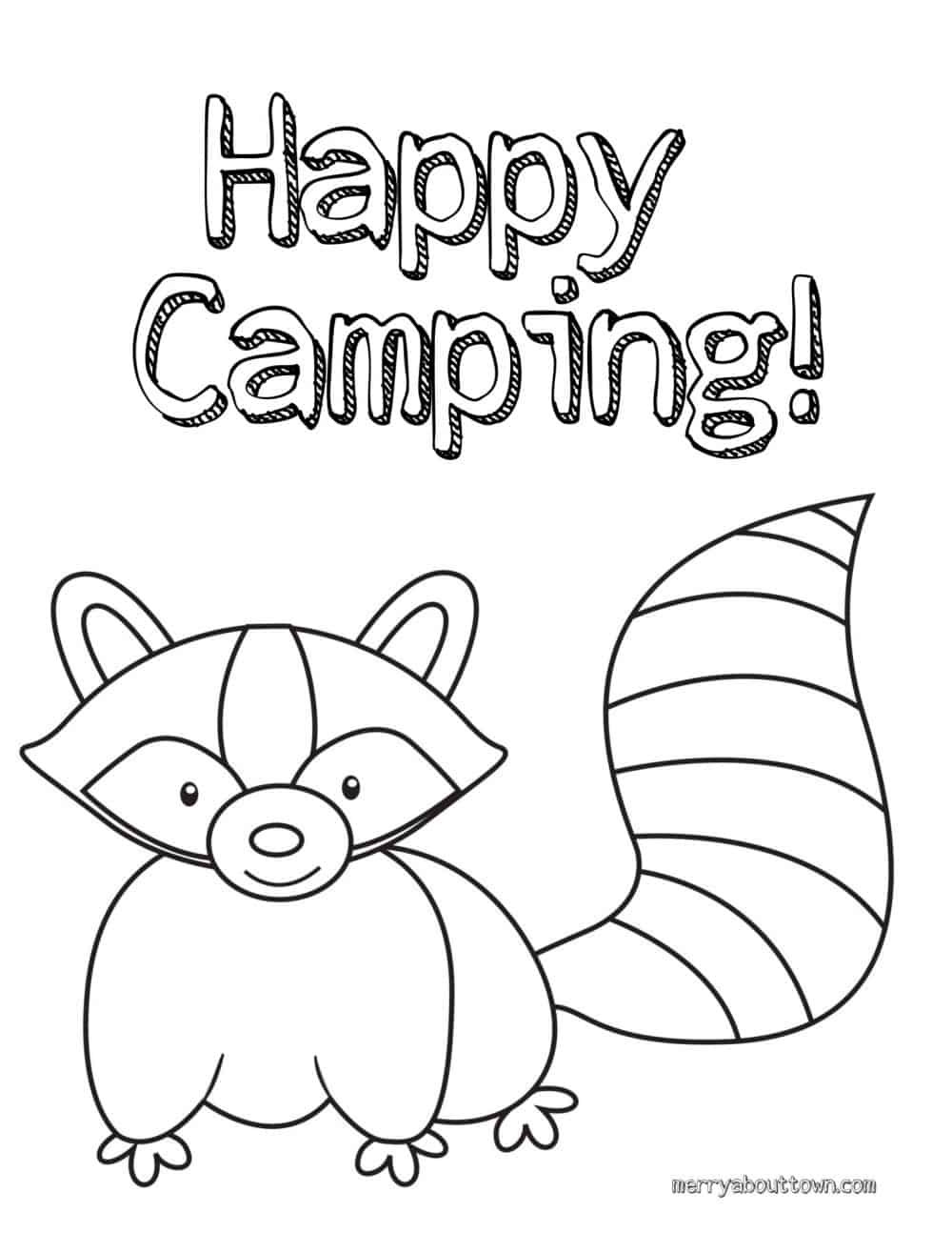 Camping Coloring Pages For Kids
 Printable Camping Activities for Kids Merry About Town