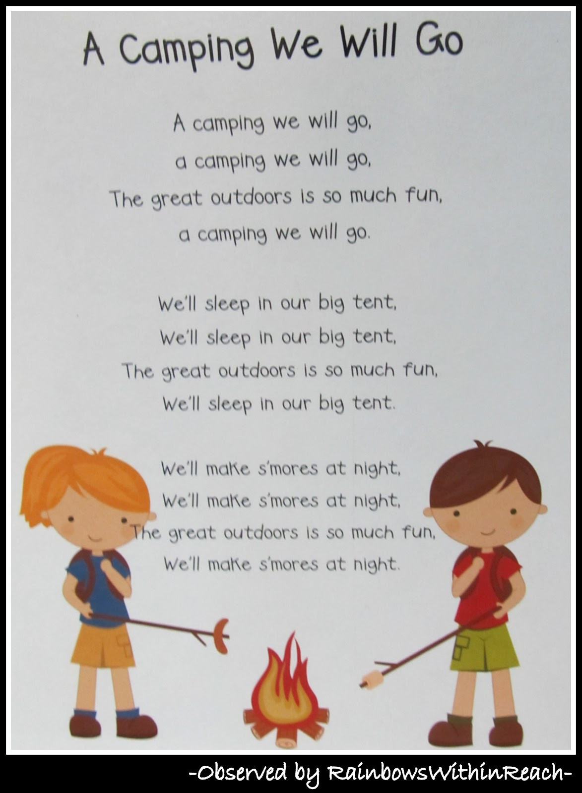 Camping Crafts For Preschoolers
 What I learned in Kindergarten