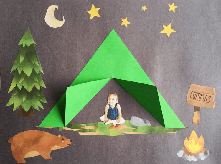 Camping Crafts For Preschoolers
 Gone Camping Craft Simply Learning