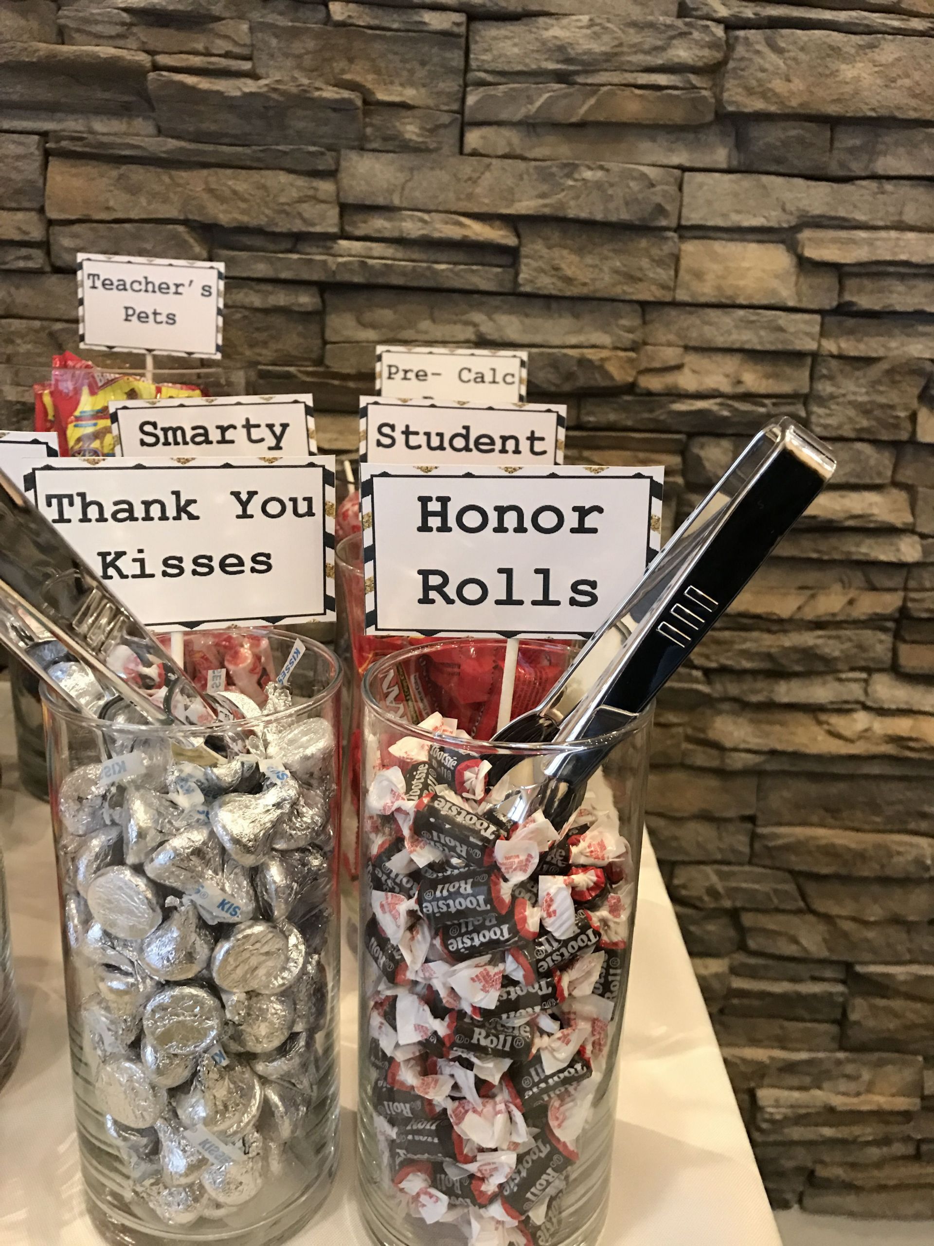 Candy Bar Ideas For Graduation Party
 College graduation themed candy bar