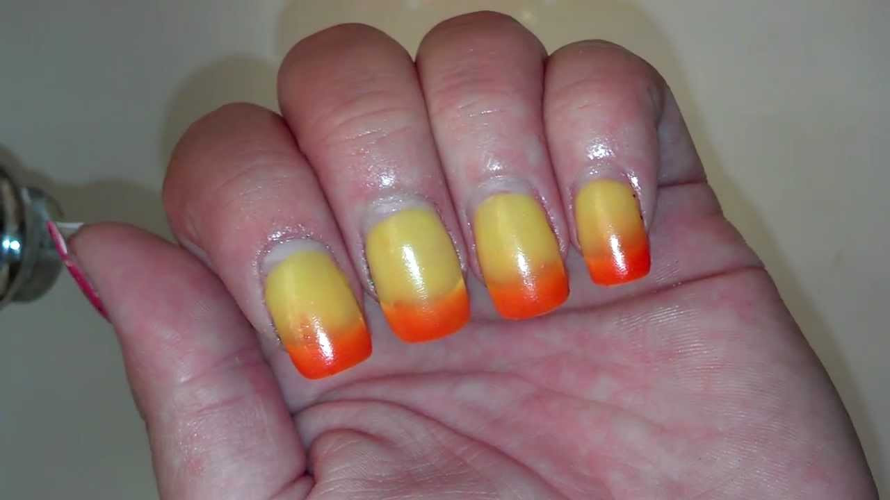 Candy Corn Colors
 Pretty & Polished Candy Corn Color Changing Polish