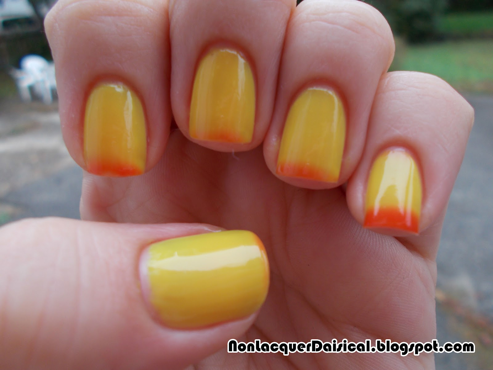 Candy Corn Colors
 NonLacquerDaisical Pretty & Polished Candy Corn Color