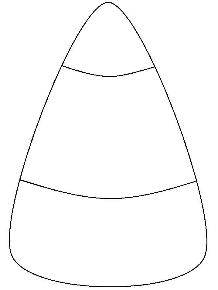 Candy Corn Outline
 Candy Corn Template