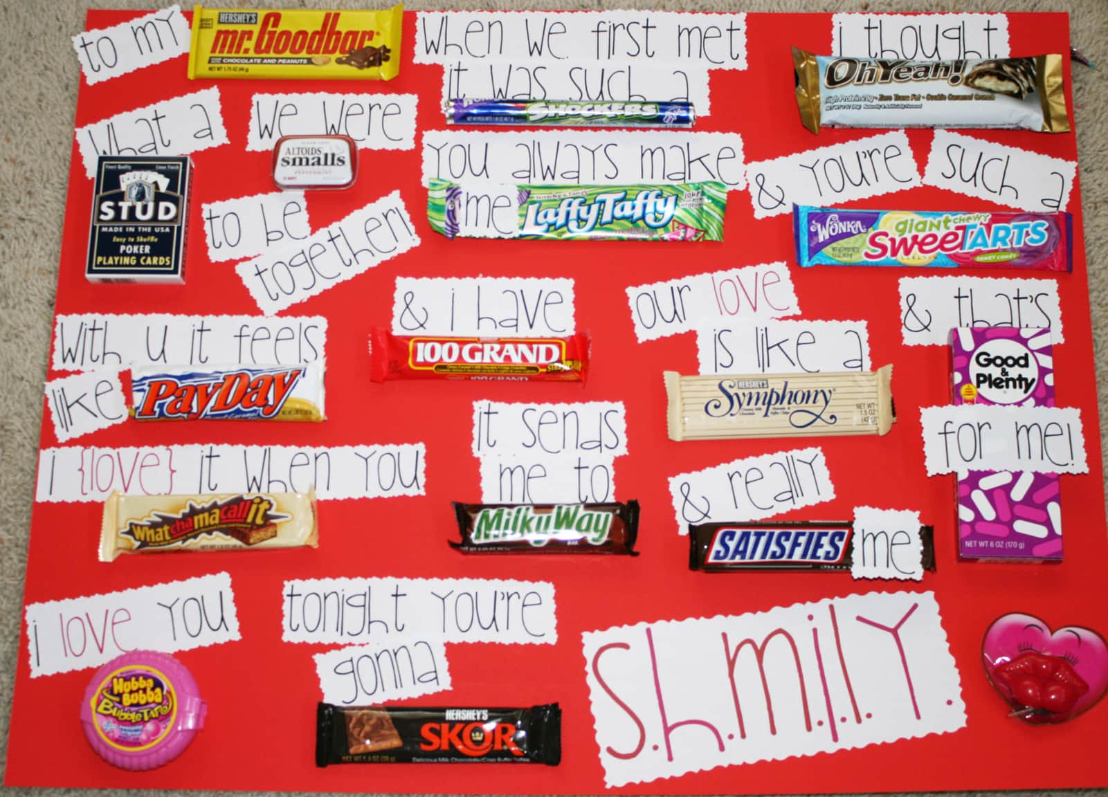 Candy Sayings For Valentines Day
 Candygram Card A perfect t for Valentine s Day