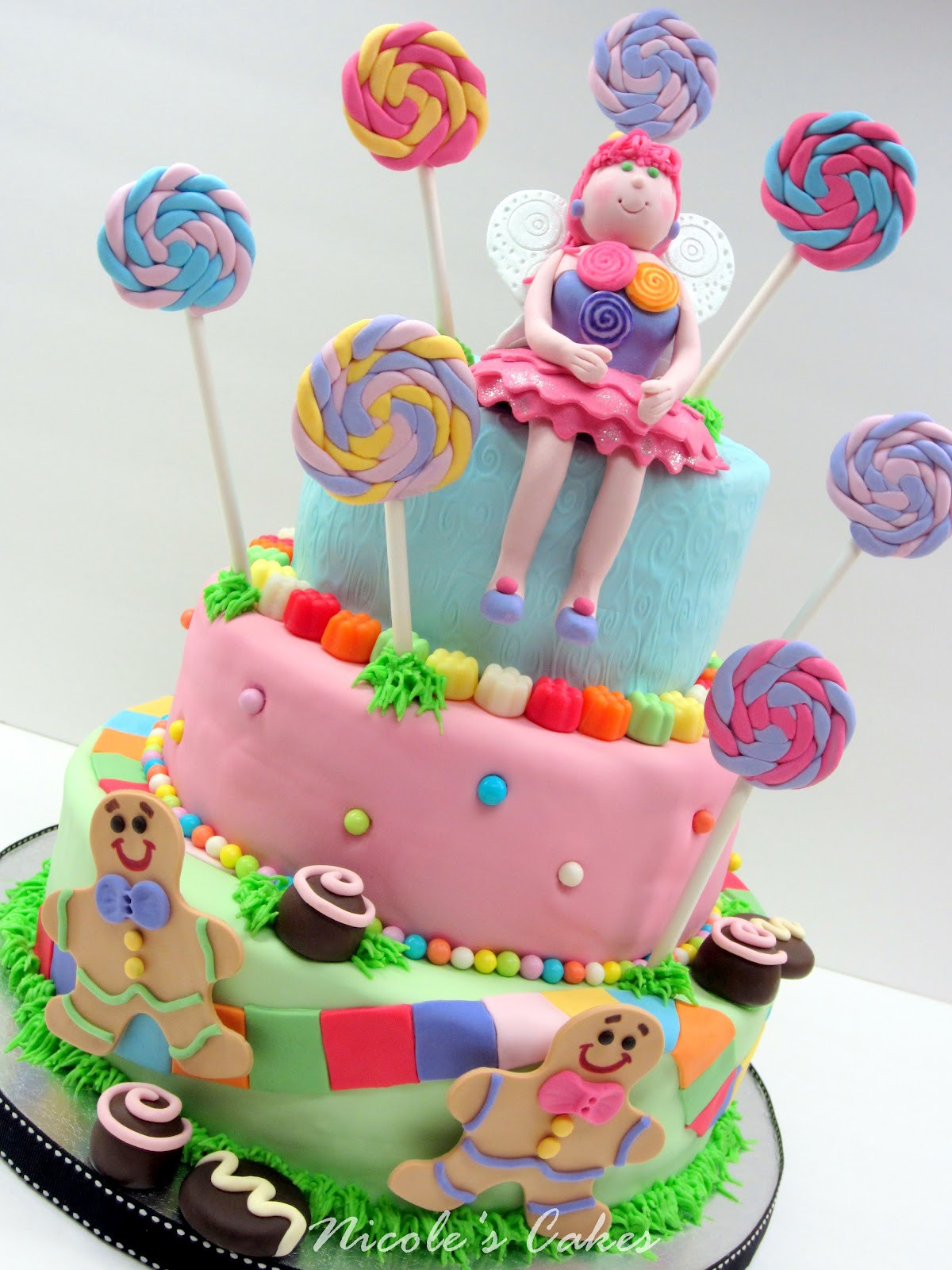 Candyland Birthday Cakes
 Birthday Cakes Colorful Candyland Cake