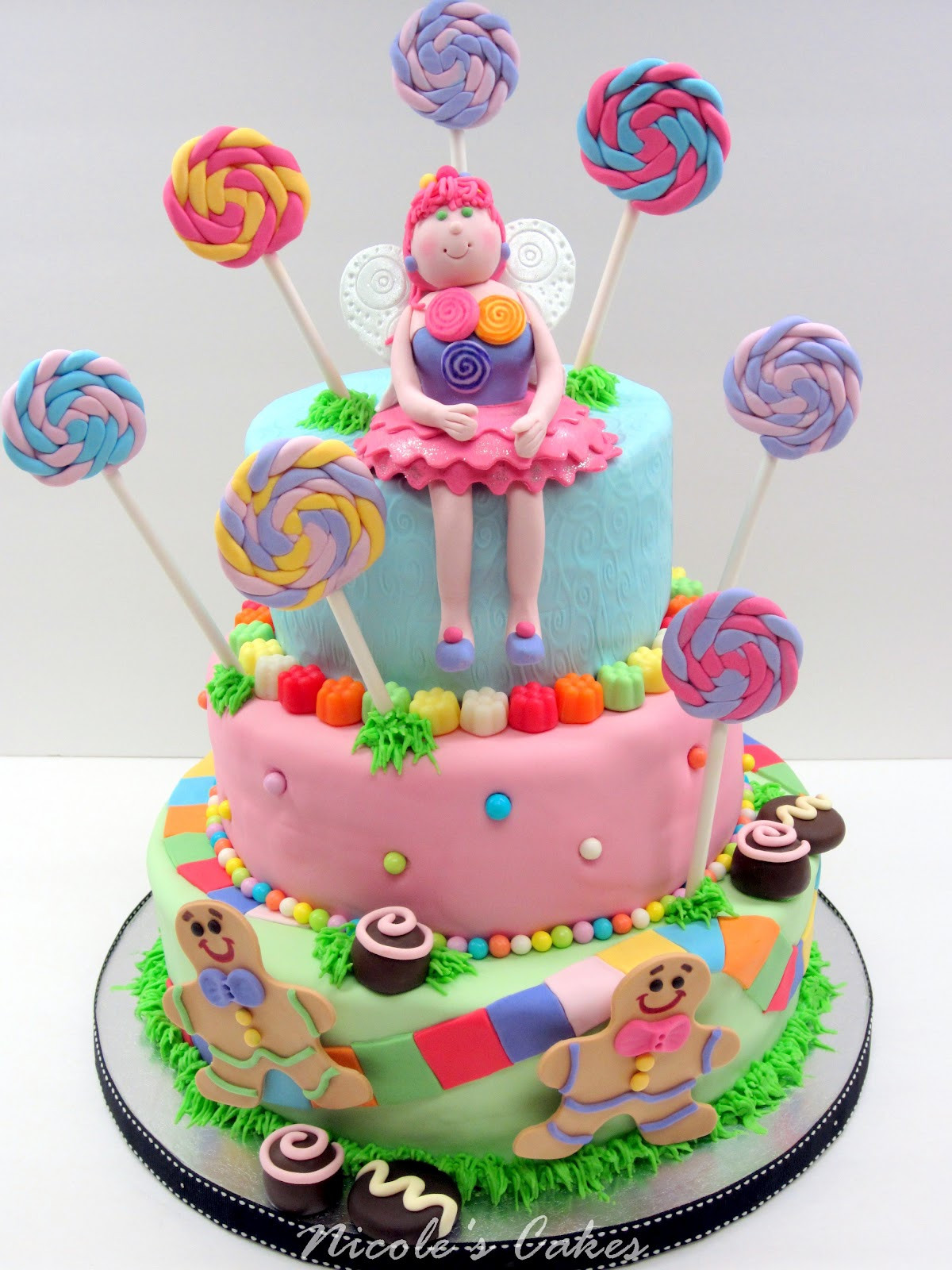 Candyland Birthday Cakes
 Confections Cakes & Creations Colorful Candyland Cake