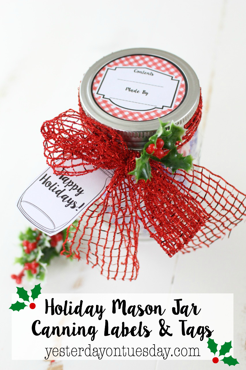 Canning Gift Ideas Holidays
 Holiday Mason Jar