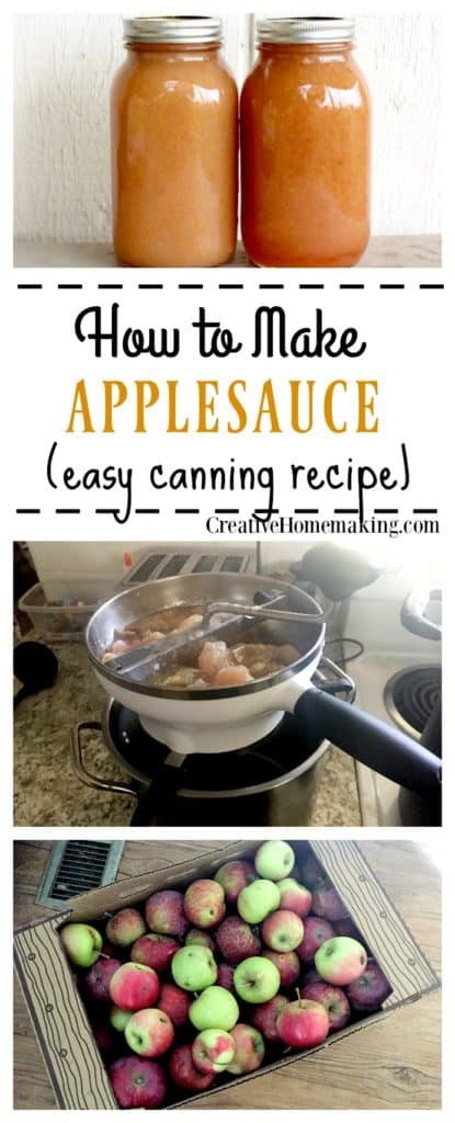 Canning Homemade Applesauce
 Canning Applesauce Creative Homemaking
