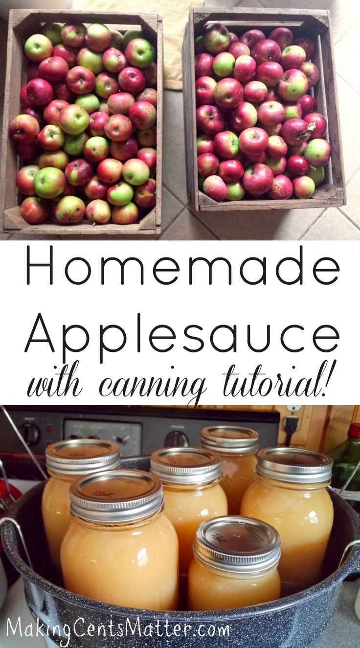 Canning Homemade Applesauce
 Homemade Applesauce With Canning Tutorial