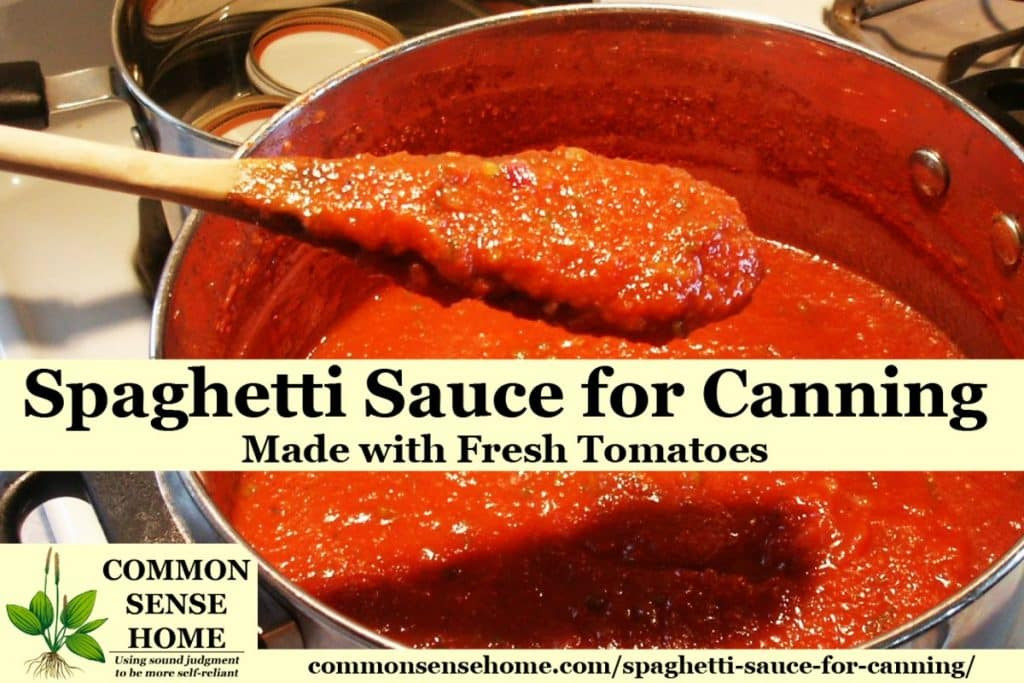 Canning Spaghetti Sauce Recipe
 Spaghetti Sauce for Canning Made with Fresh Tomatoes