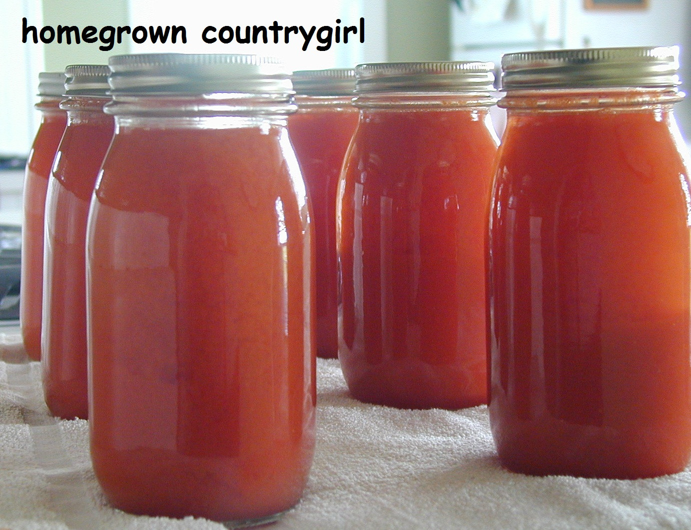 Canning Tomato Juice
 homegrown countrygirl Canning Tomato Juice