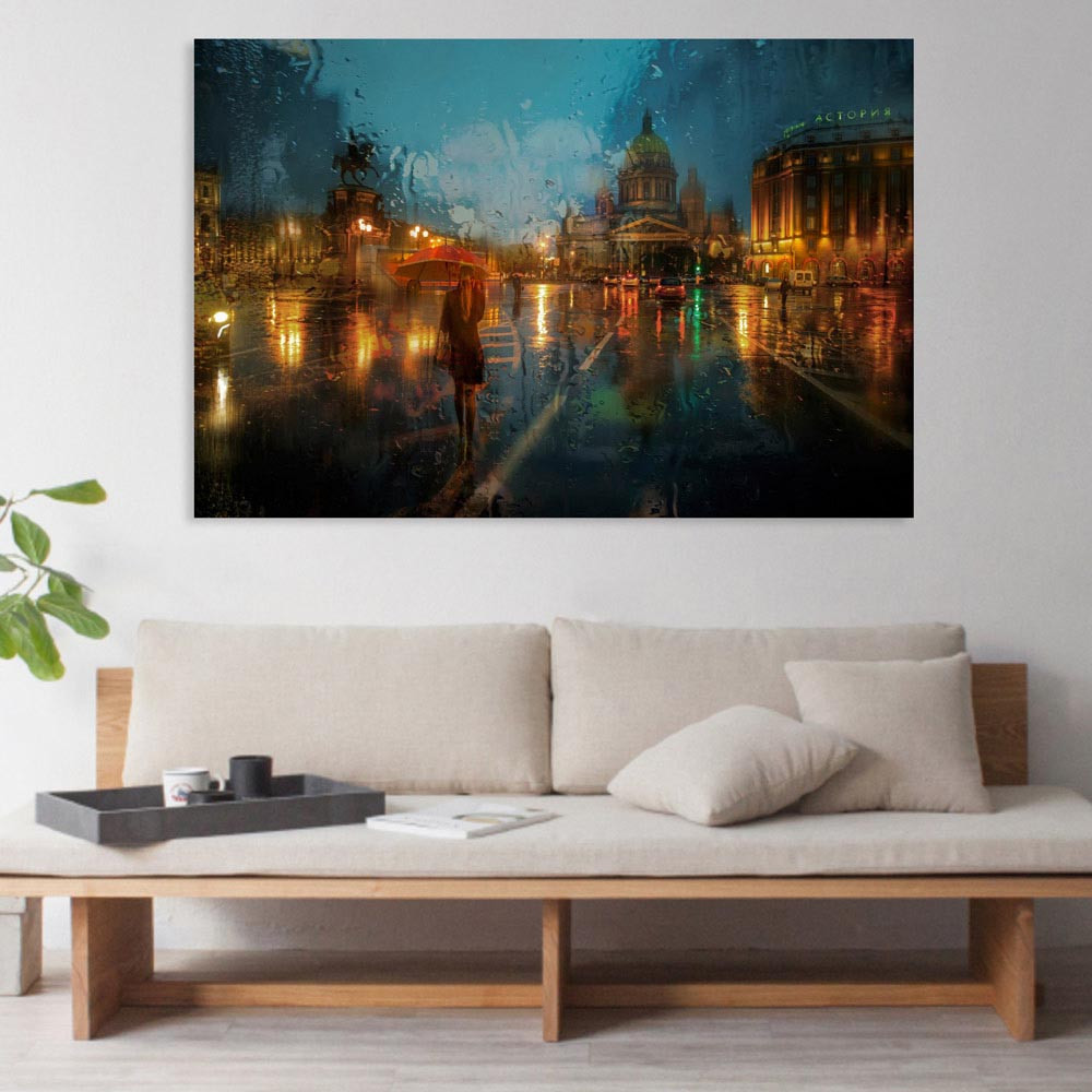 Canvas Painting For Living Room
 Canvas Painting Beautiful Modern Cityscape Art Wall