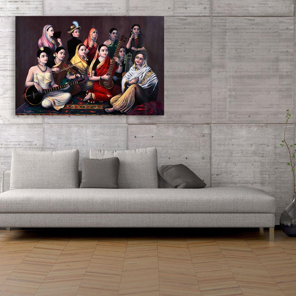 Canvas Painting For Living Room
 Canvas Painting Raja Ravi Varma Paintings Wall