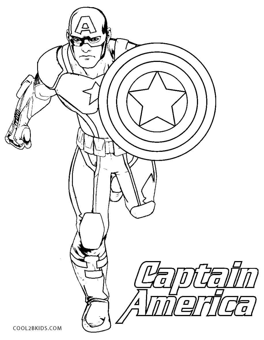 Captain America Printable Coloring Pages
 Free Printable Captain America Coloring Pages For Kids