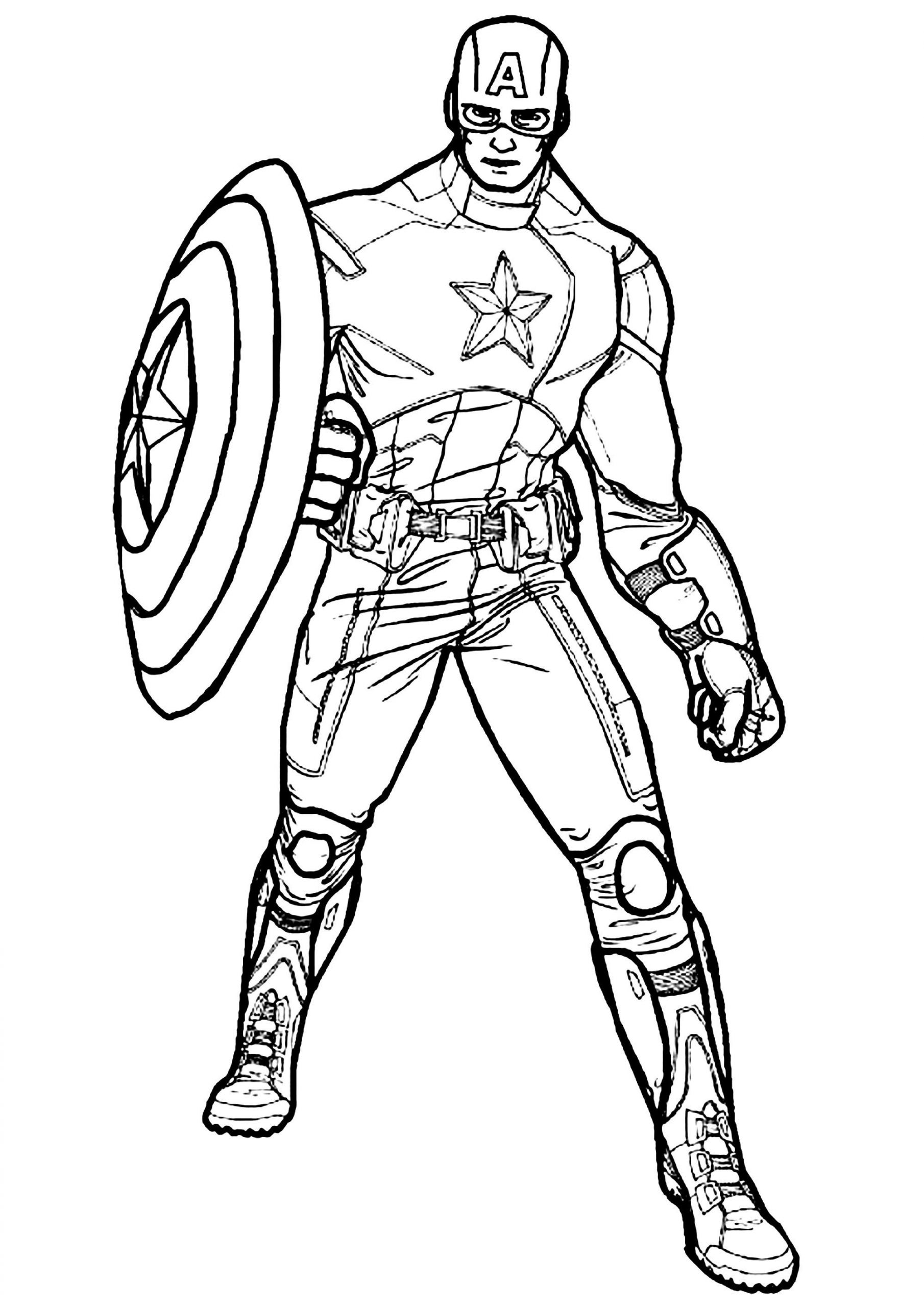 Captain America Printable Coloring Pages
 Captain America Captain America Kids Coloring Pages