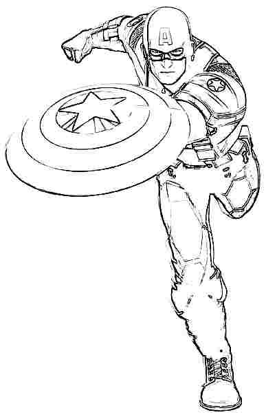 Captain America Printable Coloring Pages
 16 printable captain america coloring pages Print Color