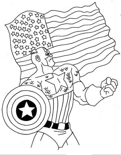 Captain America Printable Coloring Pages
 Fun Coloring Pages Captain America Coloring Pages